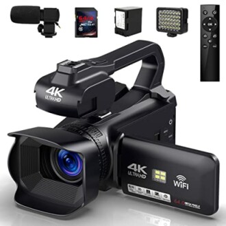 4K Video Camera Camcorder 64MP 60FPS: The Perfect Vlogging Camera for YouTube